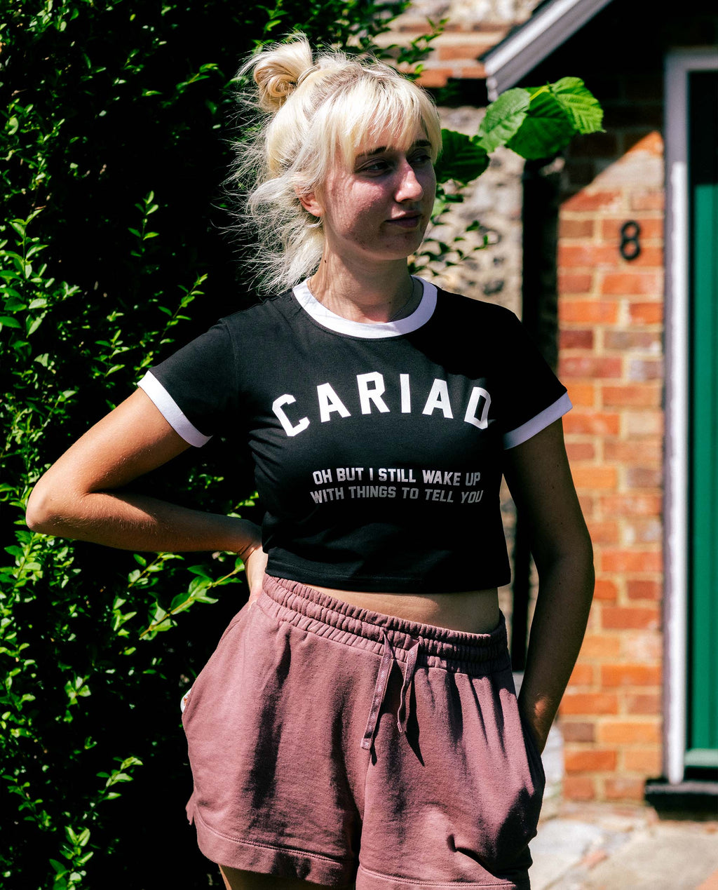 Cariad Baby Tee - Black