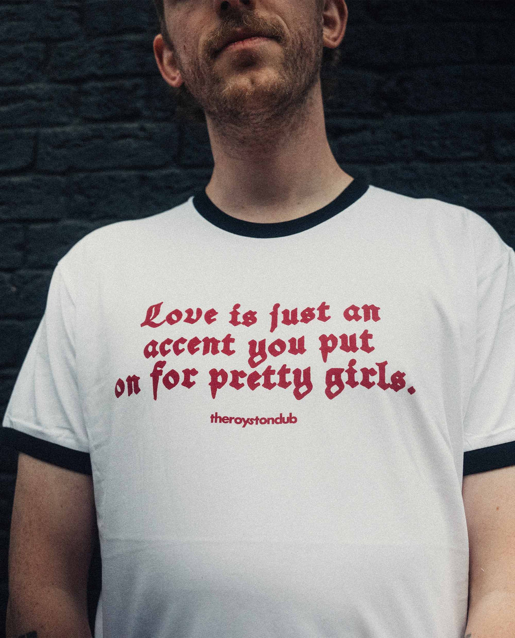 Love Ringer Tee - White/Black