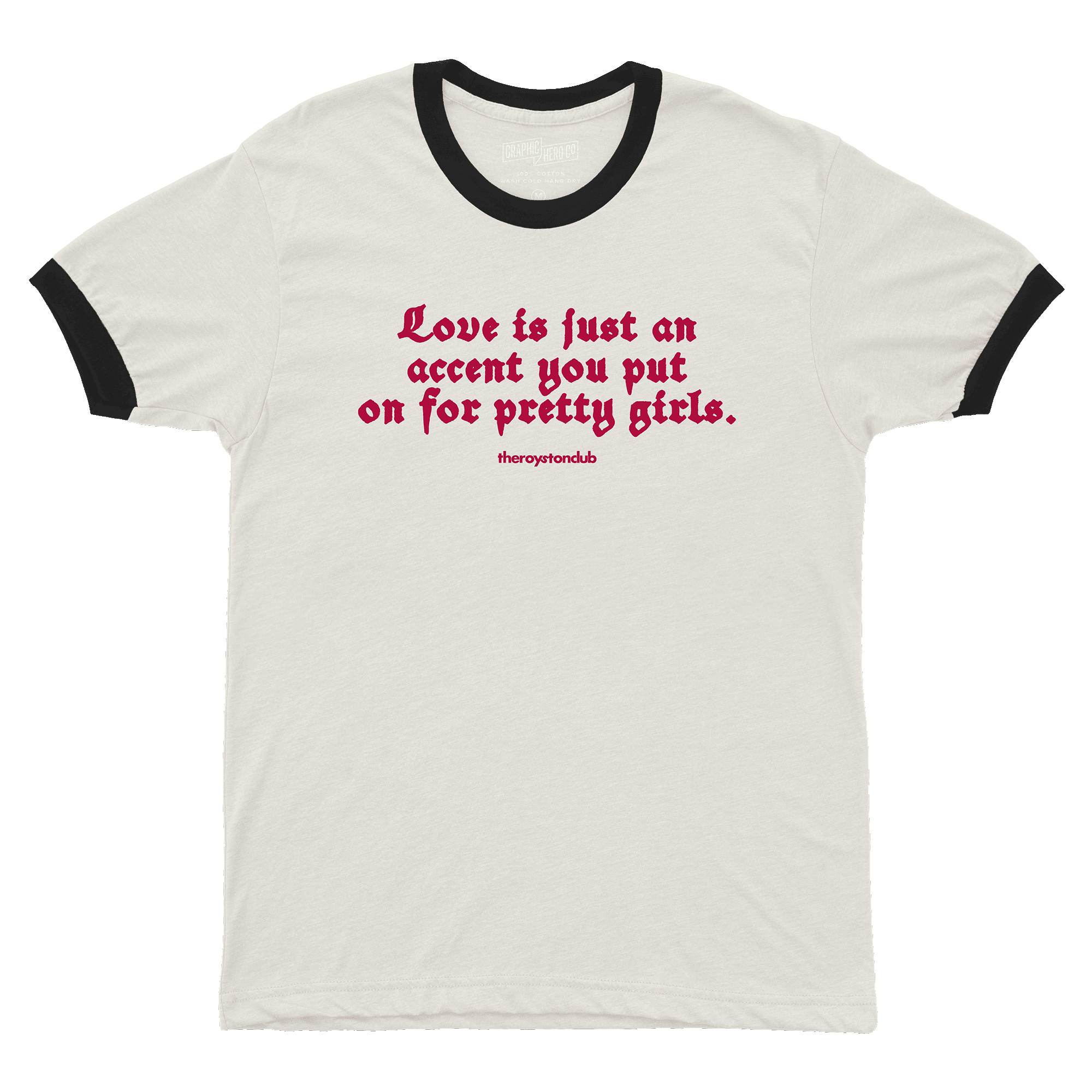 Love Ringer Tee - White/Black